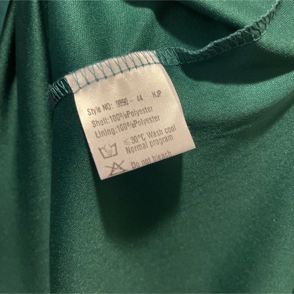 Ever-Pretty Chiffon Evening Dress Green V-Neck Prom Formal Gown Size M New - Picture 10 of 11